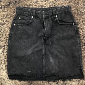 Gray H&M Jean Skirt